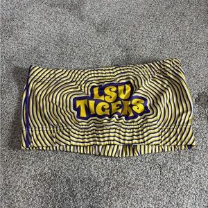 LSU tube top women’s stretch spandex bra college football geuax tigers medium